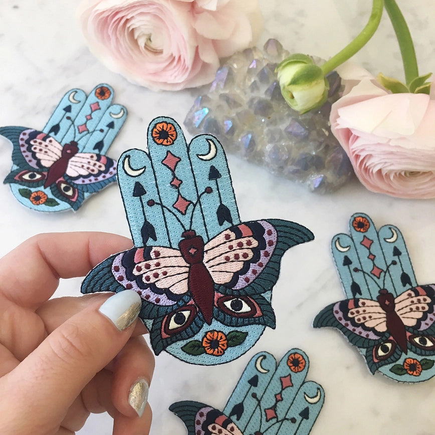 Mystical Hamsa Butterfly Patch