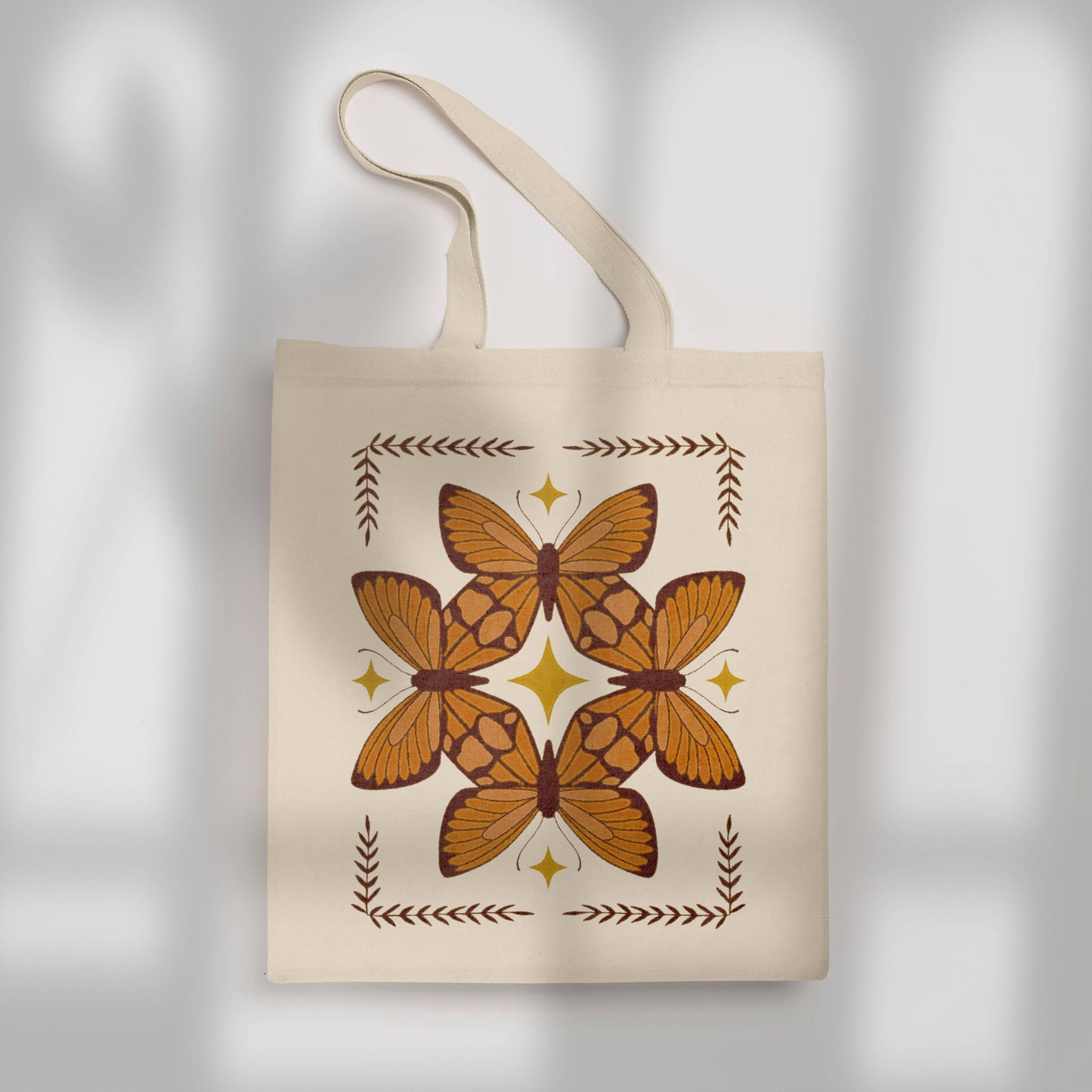 Boho Butterfly Tote Bag