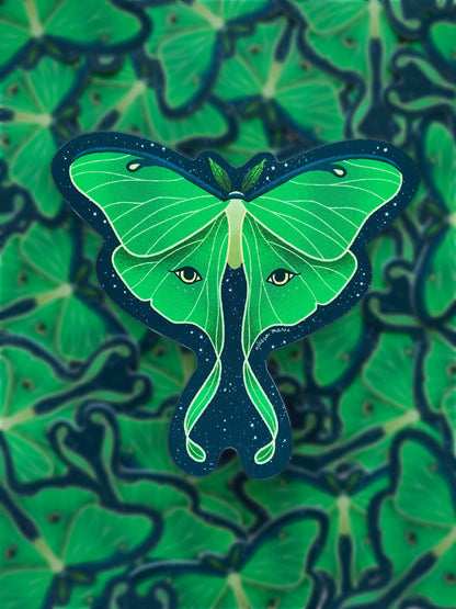 Luna Moth Matte Sticker