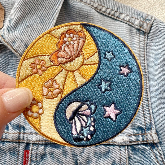 Yin Yang Butterfly Patch