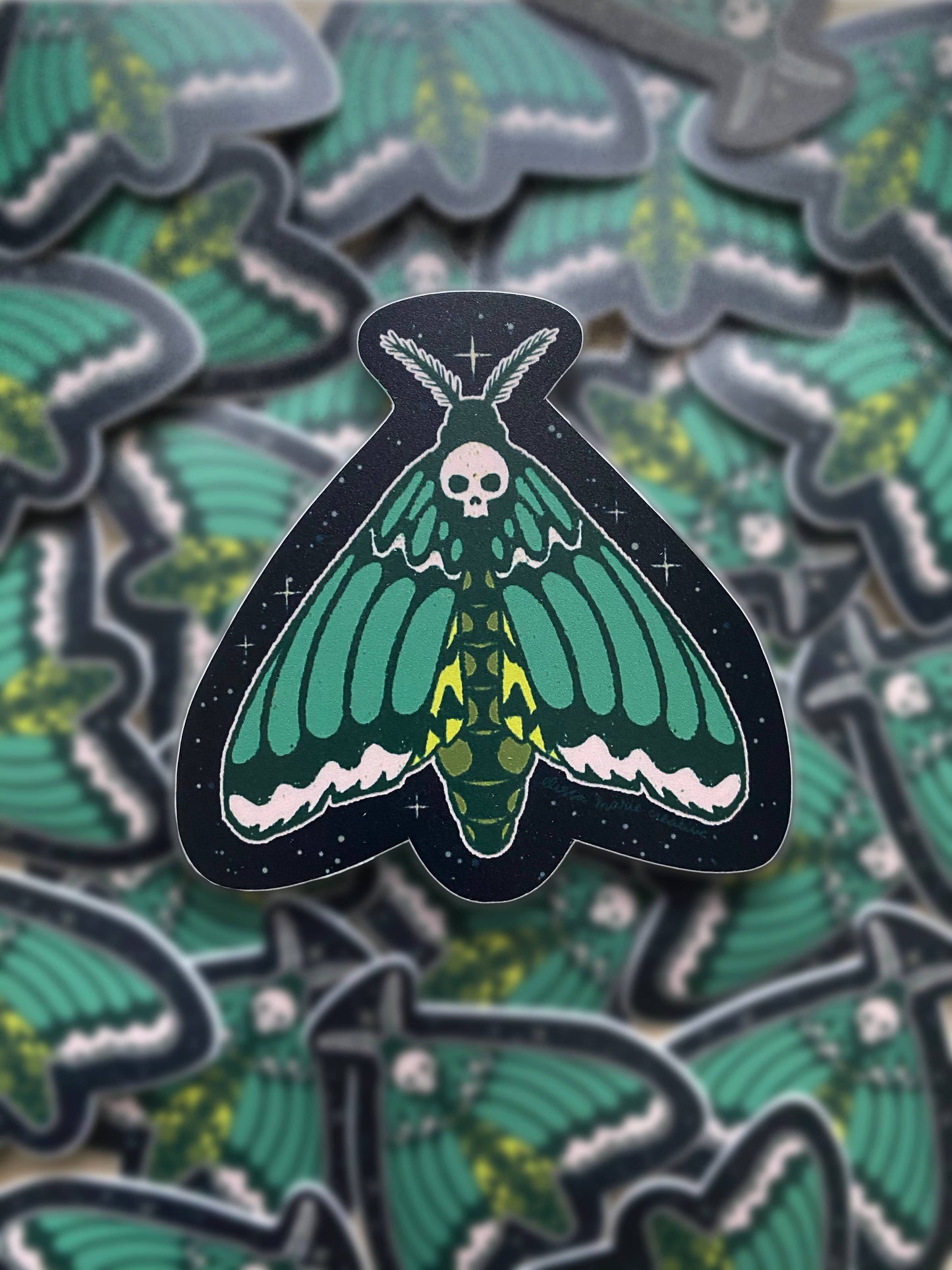 Death Moth Matte Sticker