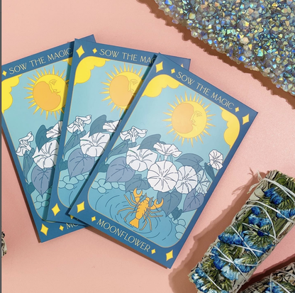 Moonflower Tarot Seed Packet