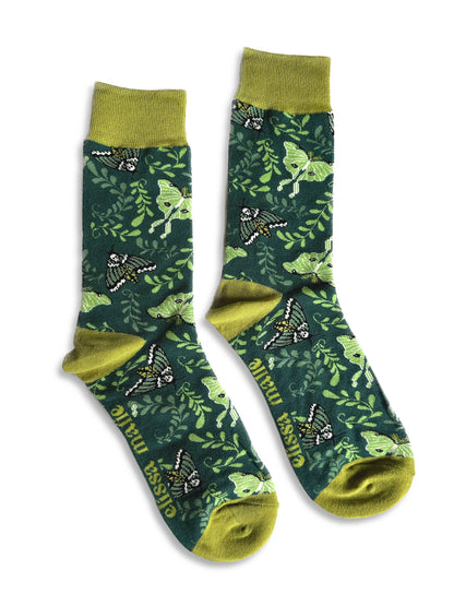 Moth Garden Socks