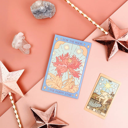 The Poppy Star Tarot Seed Packet